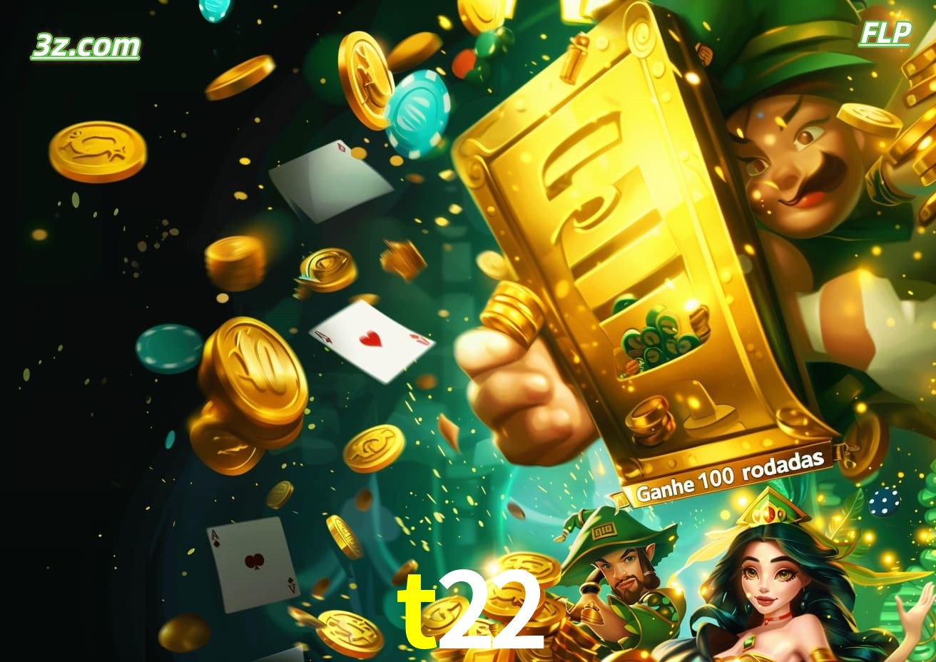 Cassino online t22 Brasil com caça-níqueis e bônus de 100 rodadas grátis